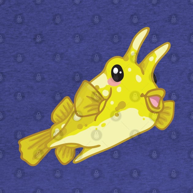 Longhorn Cowfish by bytesizetreasure